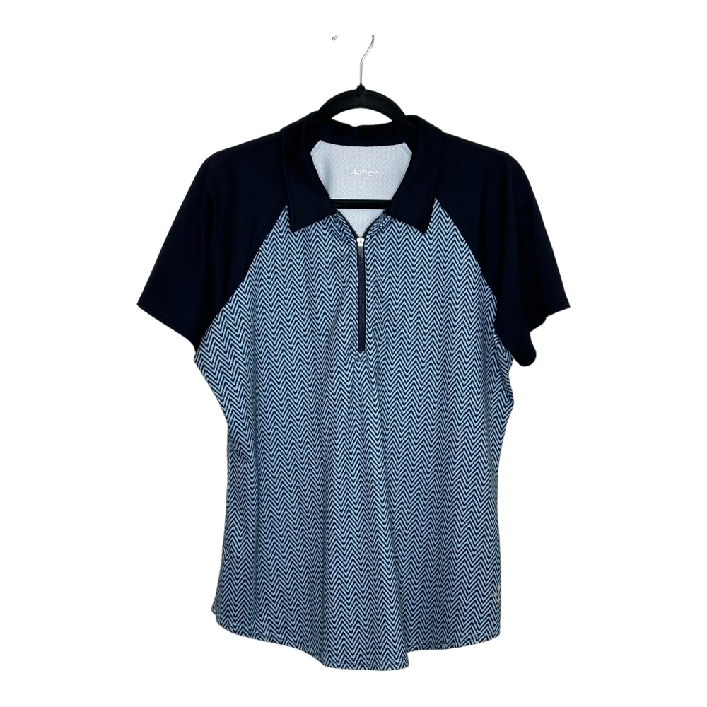 Jofit Navy and White Short Sleeve Top